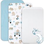 Lovely hippo draps housses 80x160 cm + 1 alse protge matelas impermable compatible lit cabane 80x160 ...