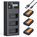 Lp - e10 batterie et chargeur � trois slot 3x1200mah remplacement batterie pour canon eos rebel t7 t6 ...