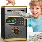 Ltteaoy tirelire �lectronique pour enfants 3 - 12 ans tirelire � �cran tactile tirelire coffre fort cadeau ...