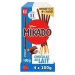 Lu - 4 botes de mikado - biscuits napps au chocolat au lait - (4x90g)