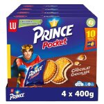 Lu - 40 sachets de prince - biscuits fourrs au chocolat - format pocket - (4x400g)