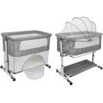 Luxs berceau cododo lit bebe avec roulettes et moustiquaire 5 positions rglables