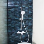 Luisa ensemble barre de douche blanc 3 pices essebagno
