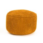 Lumaland pouf rond cord 50l jaune moutarde Lumaland pouf rond cord 50l jaune moutarde