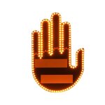 Lumire gestuelle amusante - panneau lumineux led amusant pour lunette arrire de voiture avec tlcommande ...