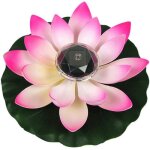 Lumière de lotus décoration de bassin flottant solaire fleur de lotus led changeant de couleur de fleurs ... Lumière de lotus décoration de bassin flottant solaire fleur de lotus led changeant de couleur de fleurs ...