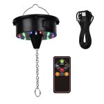 Lumires de moteur de boule disco rotative avec tlcommande 18 led pour rotateur de boule  facettes ...