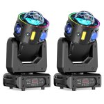 Lumi�res de sc�ne dj 2 pcs - uking - 180w - rgbw 360� - effets laser & strobe - dmx 512 - lampe de sc�ne ...