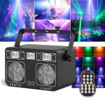 Lumi�re de sc�ne - uking 5 en 1 effet de lumi�re gobo laser portable led