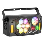Lumière de scène - uking lumière à effet 6 en 1 gobo laser led portable Lumière de scène - uking lumière à effet 6 en 1 gobo laser led portable