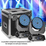 Lumi�res de sc�ne - uking - flycase 54 * 39. 5 * 61cm - valise de transport robuste avec roues int�gr�es ...