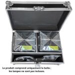 Lumi�res de sc�ne uking - flycase 58. 5 * 39 * 32. 5cm - valise de transport robuste avec roues int�gr�es ...