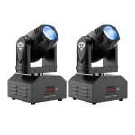 Lumi�re de sc�ne - uking mini dj lyre 80w rgbw led - dmx pour bar disco concert - pack de 2