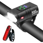 Lumiere velo 1600 lumens super lumineux eclairage velo 6 modes lumi�re + 4 modes lumi�re chargement usb ...