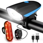 Lumiere velo avant et arri�re avec buzzer lampe velo led puissantes eclairage velo �tanche ip65 pour ...