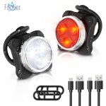 Lumiere velo avant et arriere d�clairage lampe v�lo led �tanche usb rechargeable eclairage velo pour ...