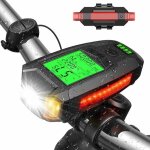 Lumiere velo eclairage velo usb rechargeable avec compteur velo vitesse ordinateur velo lampe led v�lo ...
