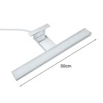 Luminaire salle de bain 5w lampe miroir led ip44 avec linterrupteur dalimentation 4000k 350lm - 30cmapplique ...