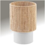 Luminaire - tectake - lampe de chevet klea style boh�me 60w avec fibre naturelle et �cologique