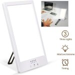 Luminothrapie lampe 12 000 lux lumire naturelle simule sans uv temprature couleur rglable rotation ...