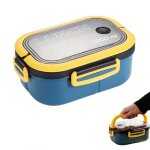 Lunch box 1200ml double couche empilables bote  bento portable tanche / hermtique & durable + ustensiles ...