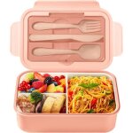 Lunch box bento lunch box enfant adulte bote 1400ml avec 3 compartiments conception sans fuite lunchbox ...