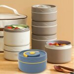 Lunch box bote  lunch boite repas inox pour pique nique travail goter ecole