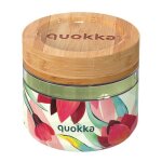 Lunch box - quokka - deli spring - verre borosilicate - 500 ml - bouchon en bambou