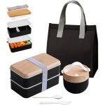 Lunch box avec sac kit 1400ml boite repas - avec 7. 5l sac lunch box isotherme et 600ml mug soupe et ...
