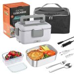Lunch box premium umami tout - en - un 2. 5l ? chauffage rapide 90w double tension 220v / 12v avec sac ...