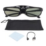 Lunettes 3d dlp link 144hz rechargeable haute transmission de lumire 3d lunettes  obturateur actif ...