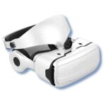 Lunettes 3d exprience visuelle haute dfinition casque intgr verres rglables design ergonomique blanc ...