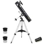 Lunette astronomique t�lescope omegon 900 - 114 + monture equatoriale type a + oculaires + barlow