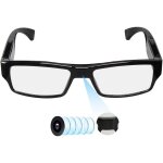 Lunettes camra espion avec support vido jusqu 256 go carte tf 1080p enregistreur vido portable (carte ...