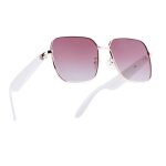 Lunettes connect�es mod�le nyra avec verres polaris�s carr�s blanc