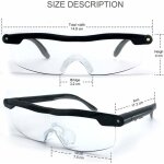 Lunettes de lecture avec loupe puissante et lumire led grossissement 160 pour lecture et artisanat yyv ...