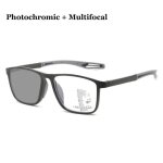 Lunettes de lecture multifocales photochromiques - chimtr90 - gris - rsine - mixte - adulte