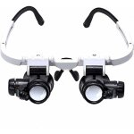 Loupe binoculaire - yyv - 8x - 15x - 23x - 2 lumières led - plastique - non - cerclée Loupe binoculaire - yyv - 8x - 15x - 23x - 2 lumières led - plastique - non - cerclée