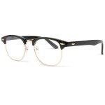Lunettes loupes - loupea - lunette lecture vintage noir eddy - dioptrie 1 - noir