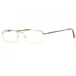 Lunettes loupes - new time - lunettes de lecture rectangles metal dorees reyx - dioptrie 2 - jaune Lunettes loupes - new time - lunettes de lecture rectangles metal dorees reyx - dioptrie 2 - jaune