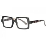 Lunettes loupes - nyls cration - grandes lunettes de lecture noires ecailles originales prestya - dioptrie ...