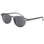 Lunettes loupe solaire - new time - lunettes loupe solaire monture grise spice - dioptrie + 4 - gris
