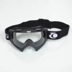Lunette masque pour moto quad supermotard enduro cross trendy mtc01 noir �cran transparent