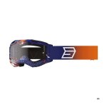 Lunettes de moto cross enfant shot race gear rocket kid drop orange glossy