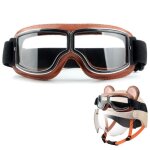 Lunettes de motocross moto vintage anti - buée en cuir pu résistant à la poussière lunettes lentille ... Lunettes de motocross moto vintage anti - buée en cuir pu résistant à la poussière lunettes lentille ...