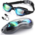 Lunettes de natation - anti - fuite - uv - ajustement rglable - avec bouchons doreilles - pince - nez ...