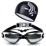 Lunettes de natation antibue et anti - uv avec bonnet de bain pince - nez et bouchons doreilles label ...