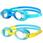 Lunette piscine enfant(lot de 2) lunettes piscine enfants avec lentille anti - bu�e lunettes de natation ...