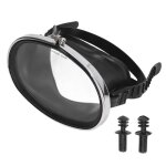 Lunettes de plong�e - hd - ovale - verre tremp� - antibu�e - lentille unique