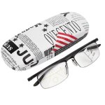 Lunettes presbytes anti - rayons bleus � la mode lunettes de lecture multifocales anti - fatigue visuelle ...